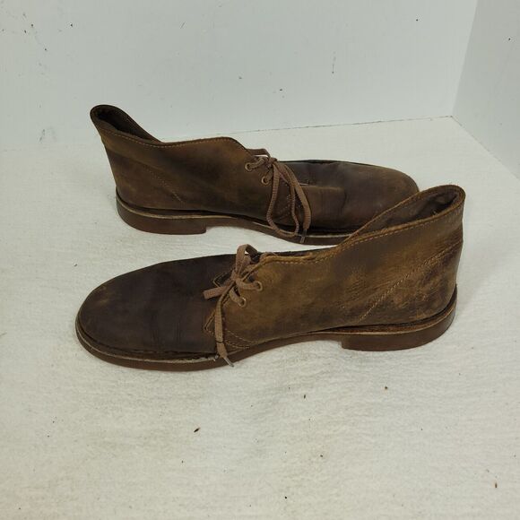 Clarks Mens Shoes Size 10M Brown Comfort Walking Desert Chukka Boots Leather - Picture 12 of 16